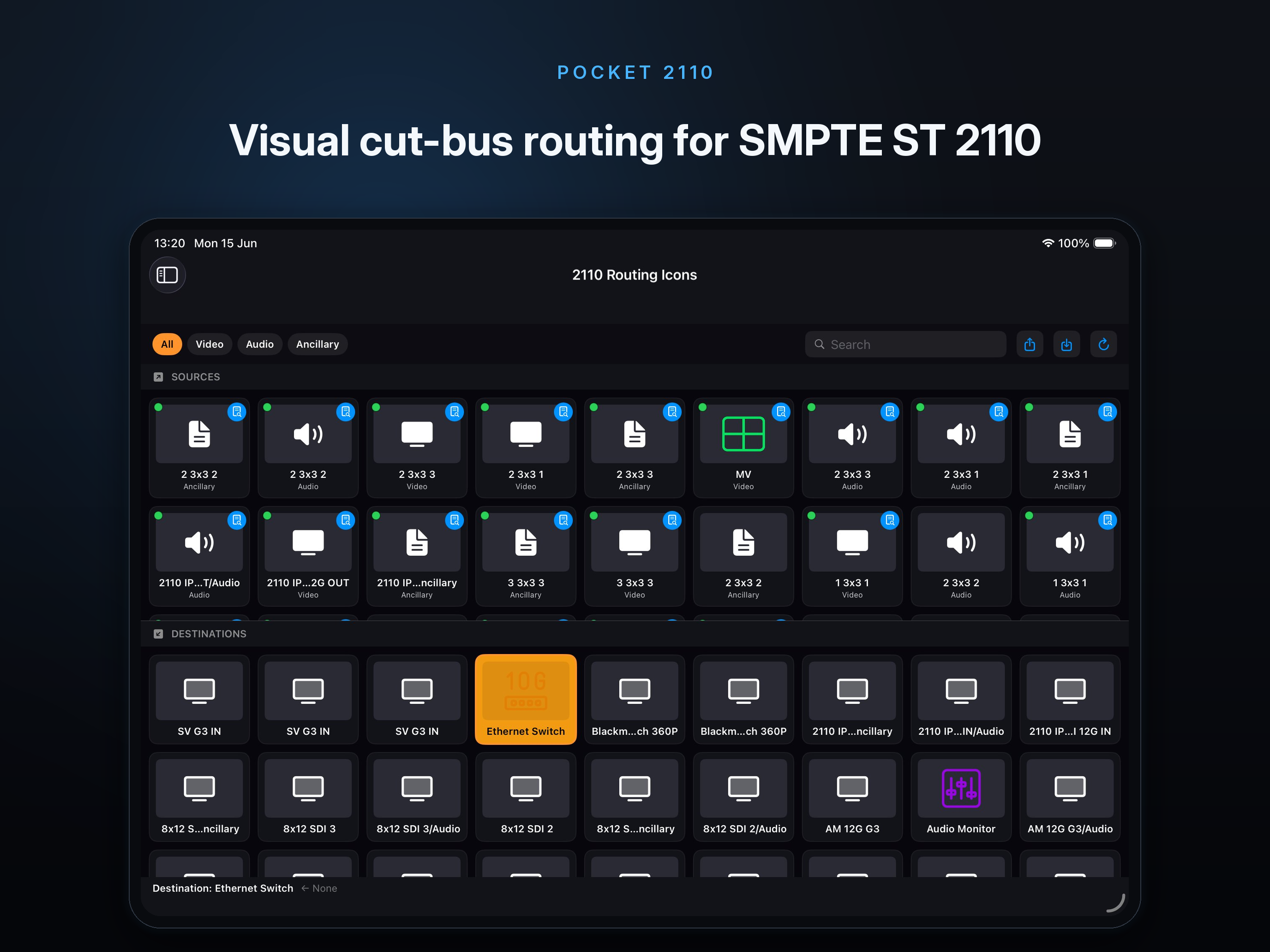 2110 Routing Icons Grid View