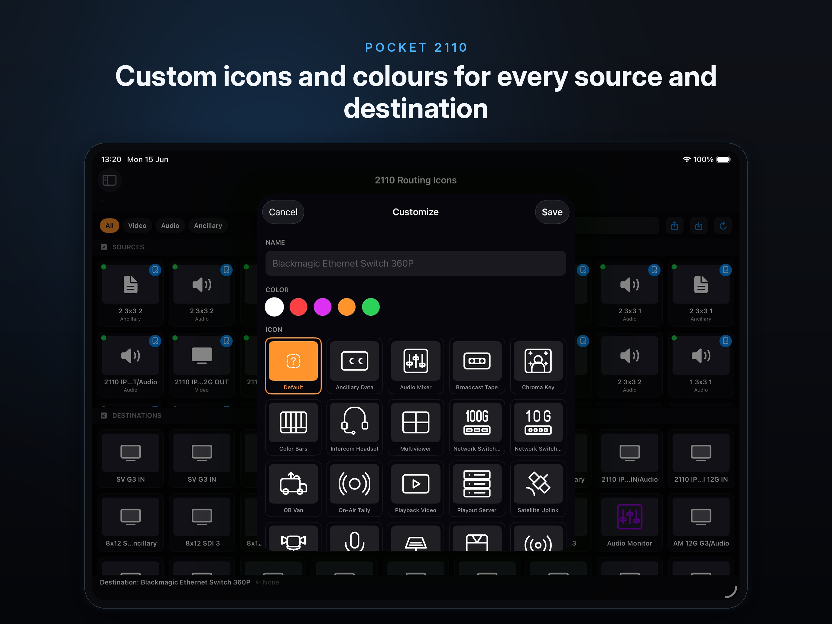Customise Routing Icons