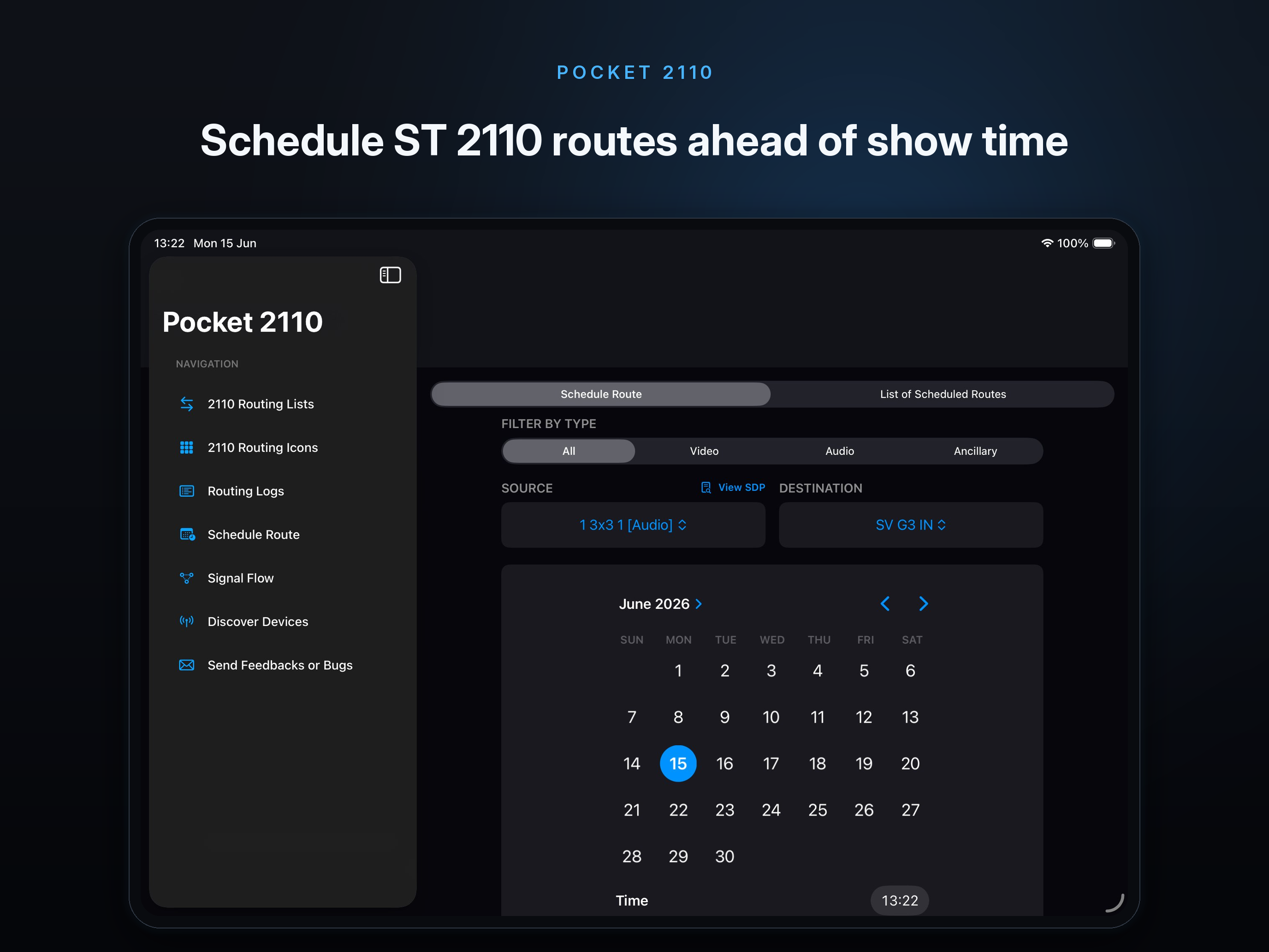 Schedule Route View