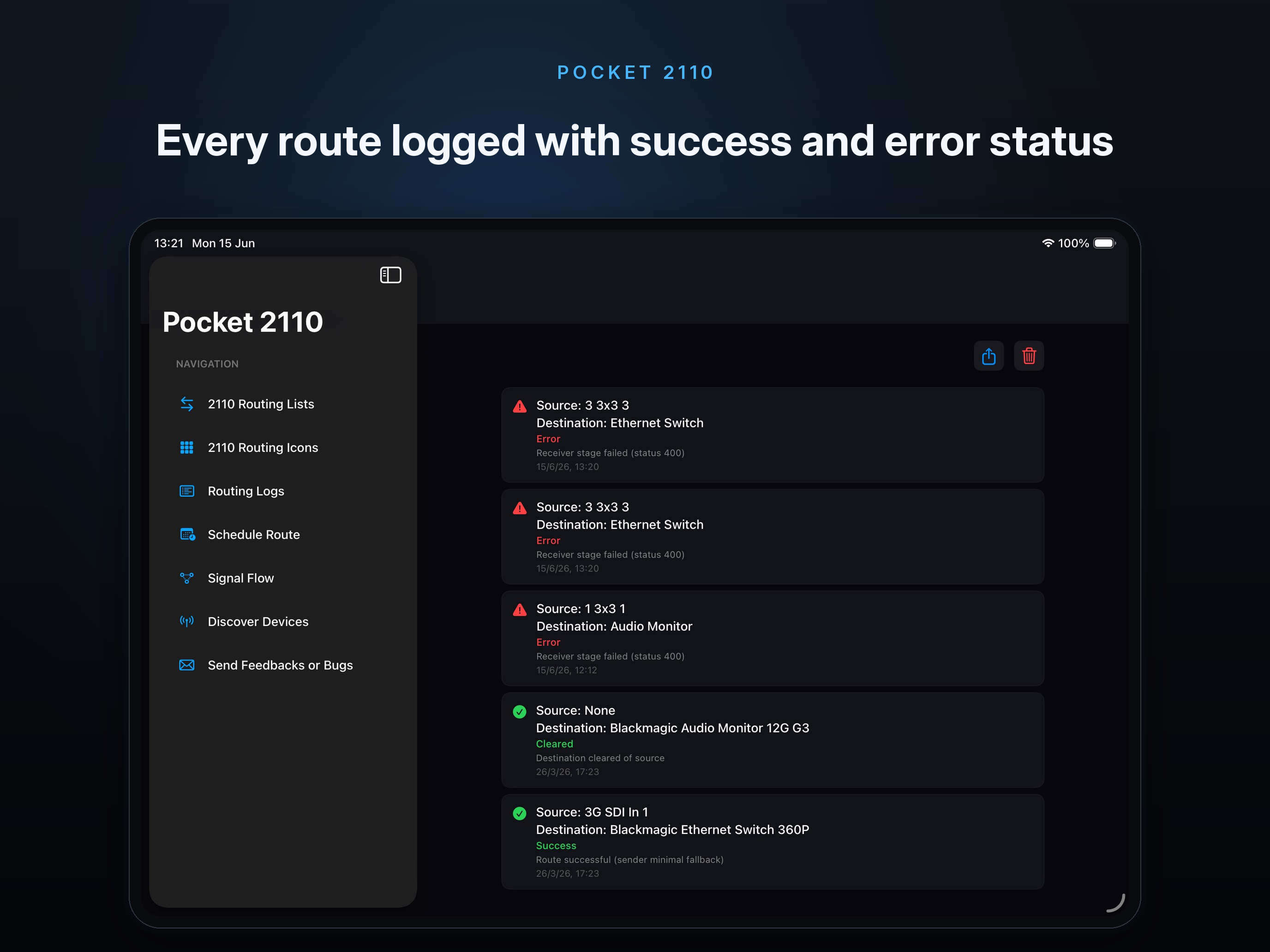 Routing Logs