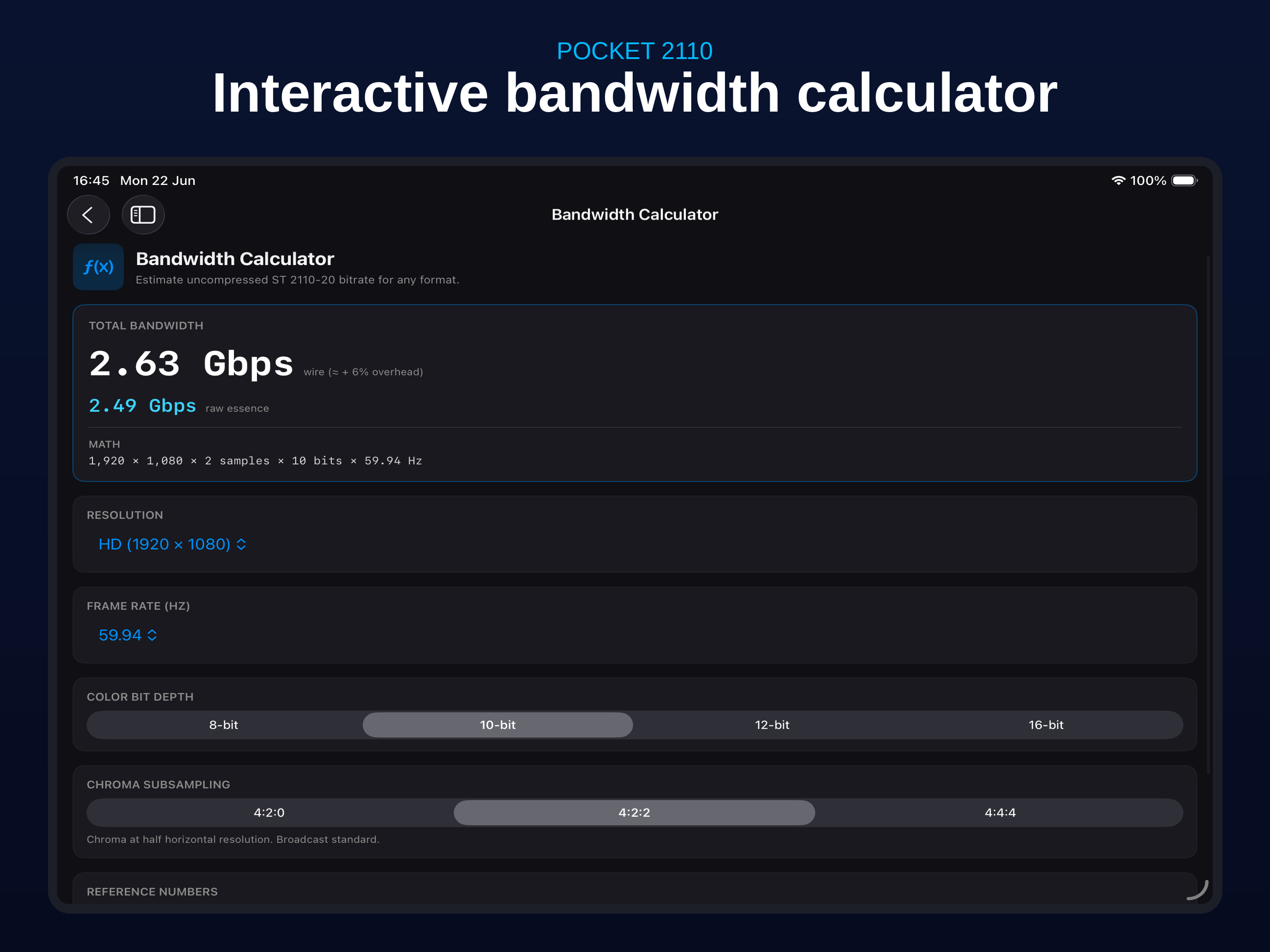 Interactive Bandwidth Calculator