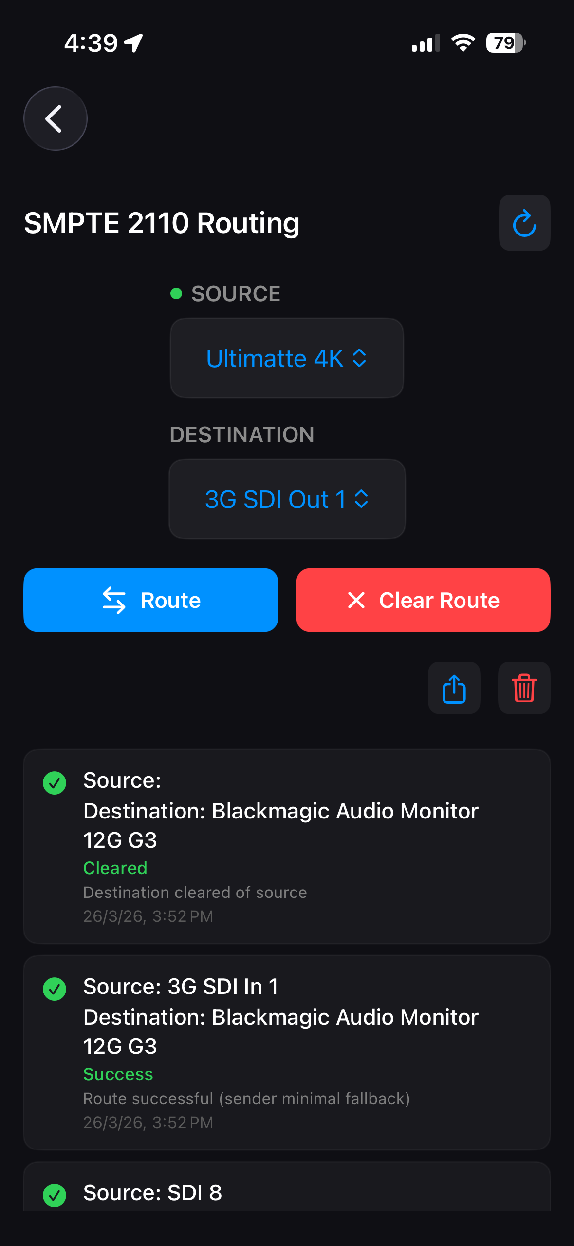 SMPTE 2110 Routing View